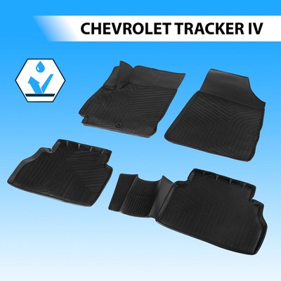 Коврики в салон Rival для Chevrolet Tracker IV 2021-н.в., полиуретан, 4 части