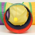 Туннель для кошек шуршащий «Тройник», 80×25 см, разноцветный - Фото 6