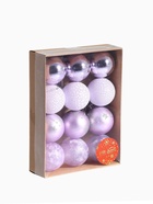 Ёлочные игрушки «Морозная ночь», шары новогодние, d=5 см, набор 12 шт., сиреневый - Фото 9