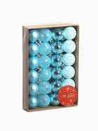 Ёлочные игрушки «Традиция», шары новогодние, d=3 см, набор 24 шт., треск, голубой - Фото 8