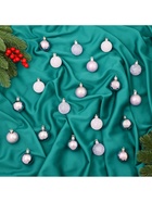 Ёлочные игрушки «Традиция» шары новогодние, d=4 см, 20 шт., треск, сиреневый - Фото 4