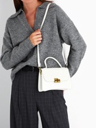 Сумка женская мессенджер на магните, 22×7×14 см, белая - Фото 2