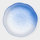 Тарелка глубокая «Лотос», d=16.7 см, стекло, синяя - Фото 2