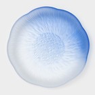 Тарелка глубокая «Лотос», d=23 см, стекло, синяя - Фото 2