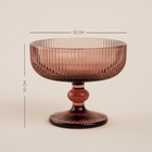 Креманка SL Home «Модерн», 300 мл, 12×10 см, стекло, розовая - Фото 2