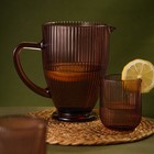 Кувшин SL Home «Модерн», 1.2 л, 19.5×13×18.5 см, стекло, розовый - Фото 6