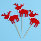 Шпажки для канапе новогодние «Олень», набор 3 шт. - Фото 2