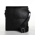 Сумка мужская, цвет чёрный - Фото 3