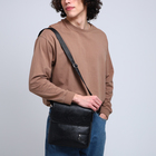 Сумка мужская, цвет чёрный - Фото 2