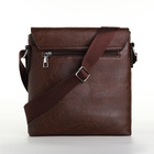 Сумка мужская, цвет коричневый - Фото 5