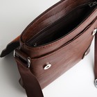 Сумка мужская, цвет коричневый - Фото 6