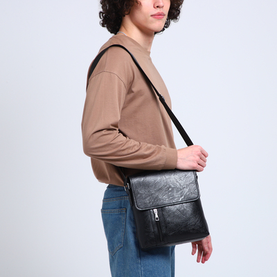 Сумка мужская, цвет чёрный