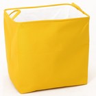 Корзина для хранения игрушек с затяжкой на веревке, 40×50×48 см, жёлтая - Фото 4