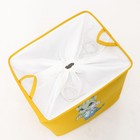 Корзина для хранения игрушек с затяжкой на веревке, 40×50×48 см, жёлтая - Фото 9