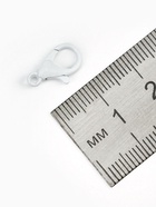 Замок-карабин, 14 мм (набор 10шт), цвет белый - фото 809066501