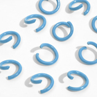Кольцо соединительное, разъёмное d=5 мм, (набор 30 г), цвет голубой - фото 296466247