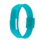 Часы наручные электронные "Скайер", l-25 см, застежка, голубые - Фото 2