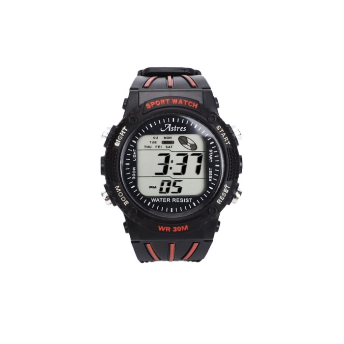 Часы наручные электронные Astres Sport, d-4.5 см, ремешок силикон, водонепроницаемые