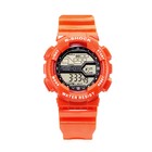 Часы наручные электронные, водонепроницаемые, d-5 см, циферблат 3 см, красные 9731849