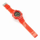 Часы наручные электронные, водонепроницаемые, d-5 см, циферблат 3 см, красные 9731849