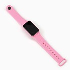 Часы наручные электронные, 3 ATM, пластик, ремешок силикон, розовые - Фото 4