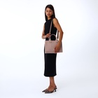 Сумка женская тоут TEXTURA на молнии, 33×9×23 см, бежевая - Фото 7