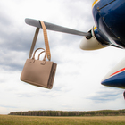 Сумка женская тоут TEXTURA на молнии, 33×9×23 см, бежевая - Фото 13