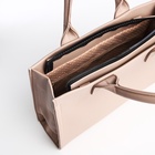 Сумка женская тоут TEXTURA на молнии, 33×9×23 см, бежевая - Фото 9