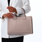 Сумка женская тоут TEXTURA на молнии, 33×9×23 см, бежевая - Фото 15