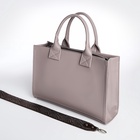 Сумка женская тоут TEXTURA на молнии, 33×9×23 см, серый - Фото 7