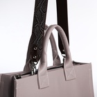 Сумка женская тоут TEXTURA на молнии, 33×9×23 см, серый - Фото 8