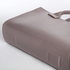 Сумка женская тоут TEXTURA на молнии, 33×9×23 см, серый - Фото 5