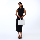 Сумка женская тоут TEXTURA на молнии, 33×9×23 см, белая - Фото 4