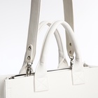 Сумка женская тоут TEXTURA на молнии, 33×9×23 см, белая - Фото 6