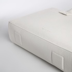 Сумка женская тоут TEXTURA на молнии, 33×9×23 см, белая - Фото 5