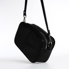 Сумка женская на молнии TEXTURA, маленький размер, чёрная - Фото 3