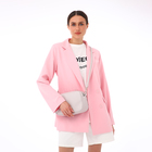 Сумка женская кросс-боди TEXTURA на молнии, 24×9×15 см, светло-серая - Фото 4