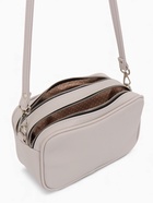 Сумка женская кросс-боди TEXTURA на молнии, 24×9×15 см, светло-серая 9908820