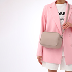 Сумка женская кросс-боди TEXTURA на молнии, 24×9×15 см, бежевая - Фото 2