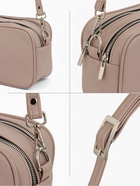 Сумка женская кросс-боди TEXTURA на молнии, 24×9×15 см, бежевая - Фото 4