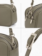 Сумка женская кросс-боди TEXTURA на молнии, 24×9×15 см, оливковая - Фото 3