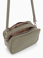 Сумка женская кросс-боди TEXTURA на молнии, 24×9×15 см, оливковая - Фото 13