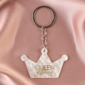 Брелок для ключей акриловый «Queen», 3,8 х 6 см