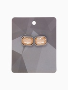 Запонки медные «Элегантность», оранжевые в серебре - фото 60929281