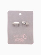 Запонки медные «Элегантность», оранжевые в серебре - Фото 8