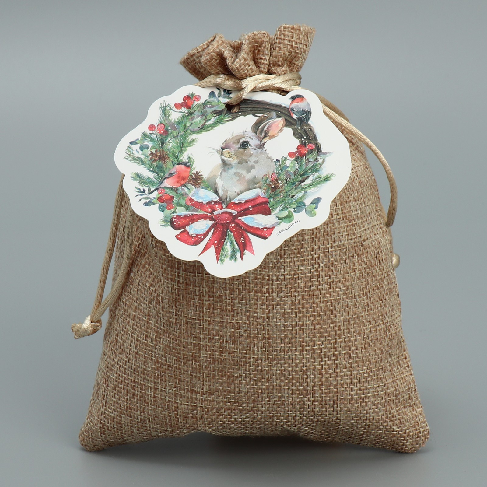 Мешок подарочный «Зайка», 13 × 18 см +/- 1.5 см (9613244) - Купить по ...