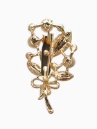 Брошь «Ветка» жемчужных ягод, цвет белый в золоте - Фото 2