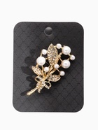 Брошь «Ветка» жемчужных ягод, цвет белый в золоте - Фото 4