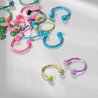 Пирсинг в бровь «Шарики» дуо круг, d=0.8 см, МИКС (фасовка 20 шт.) - Фото 5