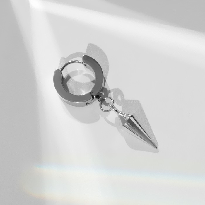 Пирсинг в ухо «Шип», d=9 мм, цвет серебро - Фото 1
